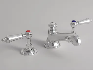 CARUSO - 3 hole countertop washbasin tap with automatic pop-up waste by Park Avenue - view 2